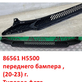 Решётка переднего бампера Hyundai Solaris 2 (20-23) неоригинал (Китай) 86561H5500