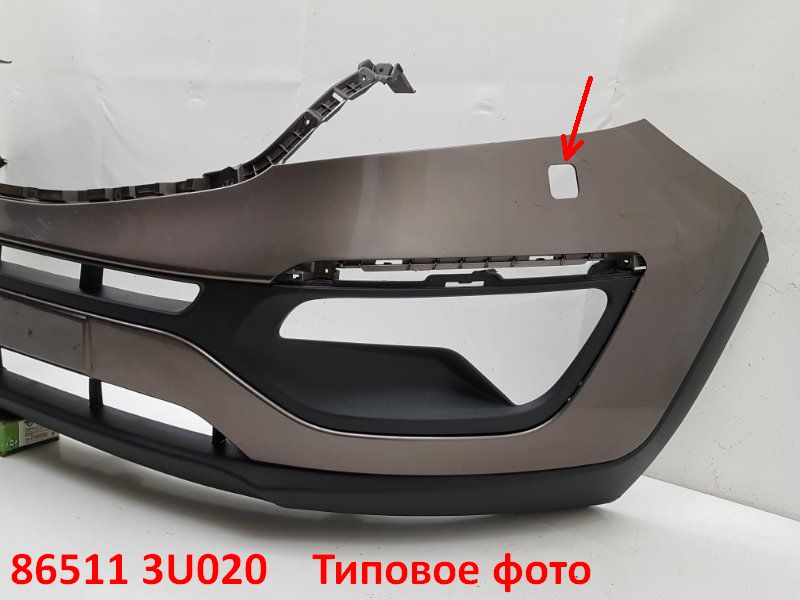 865113U020 оригинал Бампер передний KIA Sportage 3 (10-16) SL с вырезами под форсунки - 1