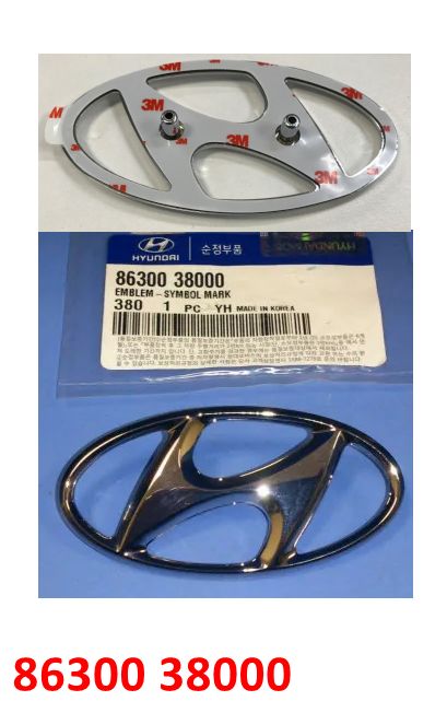 8630038000, 8634122200 Эмблема логотип Hyundai на решётке радиатора Hyundai Accent 2 Тагаз=Tucson 1 - 1