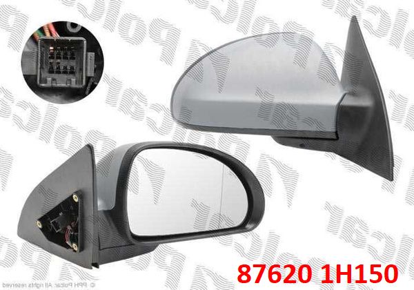 876201H150 Зеркало заднего вида правое KIA Ceed 1 (06-09) ED эл. привод+подогрев, без повторителя - Типовое фото 6