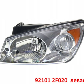 Фара левая KIA Cerato 1 (04-06) (с мех. корректором) неоригинал (Китай) 921012F020