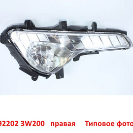 Фара противотуманная правая KIA Sportage 3 неоригинал (Китай) 922023W200