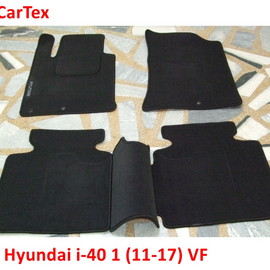 Коврики салона ворсовые Hyundai i-40 1 (11-17) CarTex чёрные