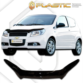 Дефлектор капота Chevrolet Aveo 1 (08-11) хэтчбек