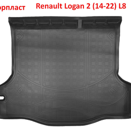 Коврик багажника полиуретановый Renault Logan 2 (14-22)