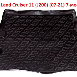 Коврик багажника полиуретановый Toyota Land Cruiser 11 (J200) (07-21) (7-местный)