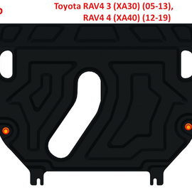 Защита картера Toyota RAV4 3 (XA30) (05-13), RAV4 4 (XA40) (12-19) V2.5